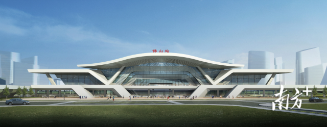 广湛高铁佛山站效果图。主办方供图