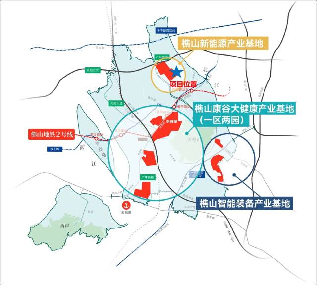 南海中集智谷项目位置示意图。 南方+ 陈梦 摄