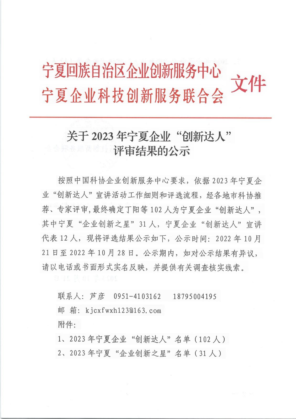 关于 2023年宁夏企业“创新达人”评审结果的公示_page-0001.jpg