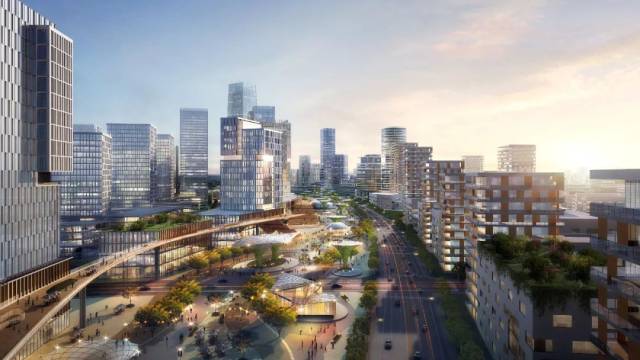 白云湖数字科技城规划示意图