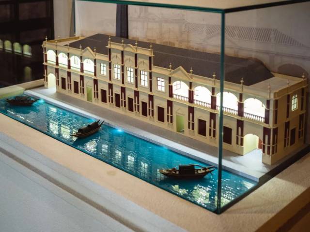 ▲五仙门发电厂旧址模型