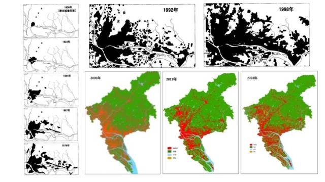 广州城区拓展示意图