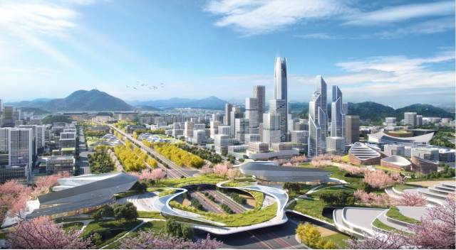 东江城远景规划效果意向图