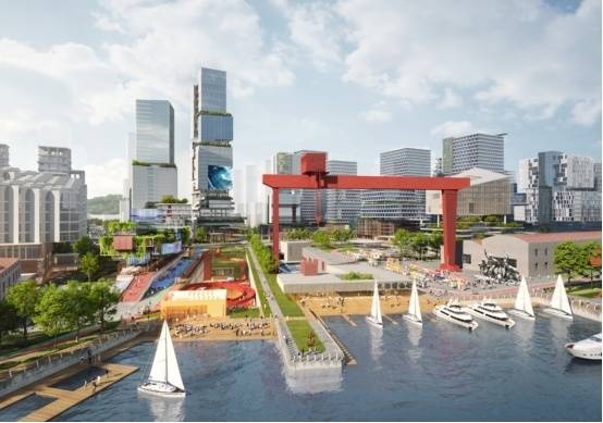 海丝城远景规划效果意向图。