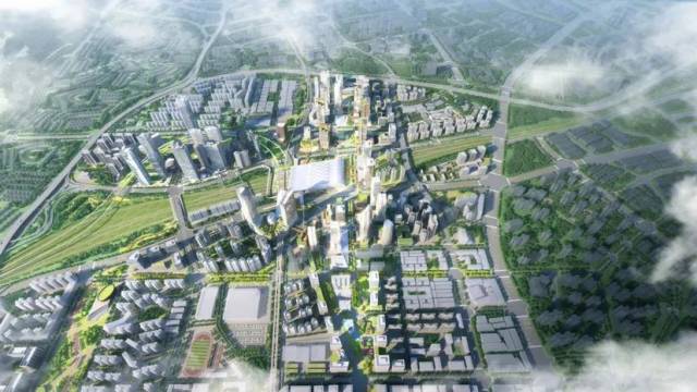 ▲广州东部交通枢纽核心区效果图