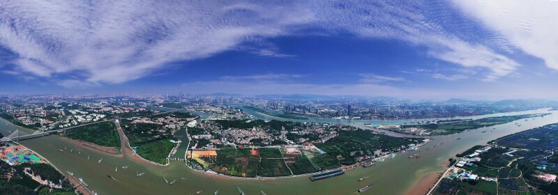 长洲岛航拍。余悦娃 摄