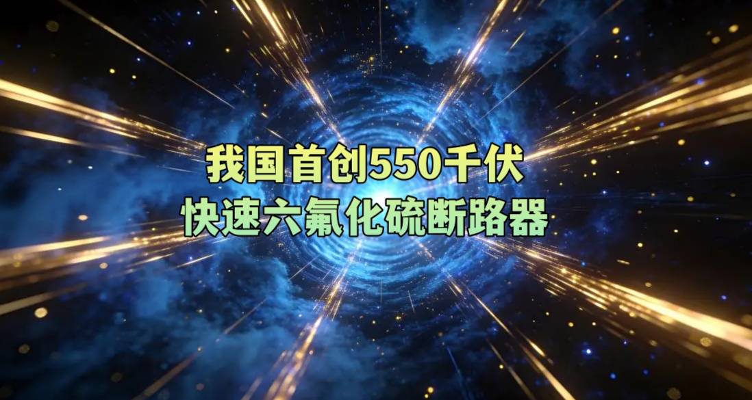 我国首创550千伏快速六氟化硫断路器