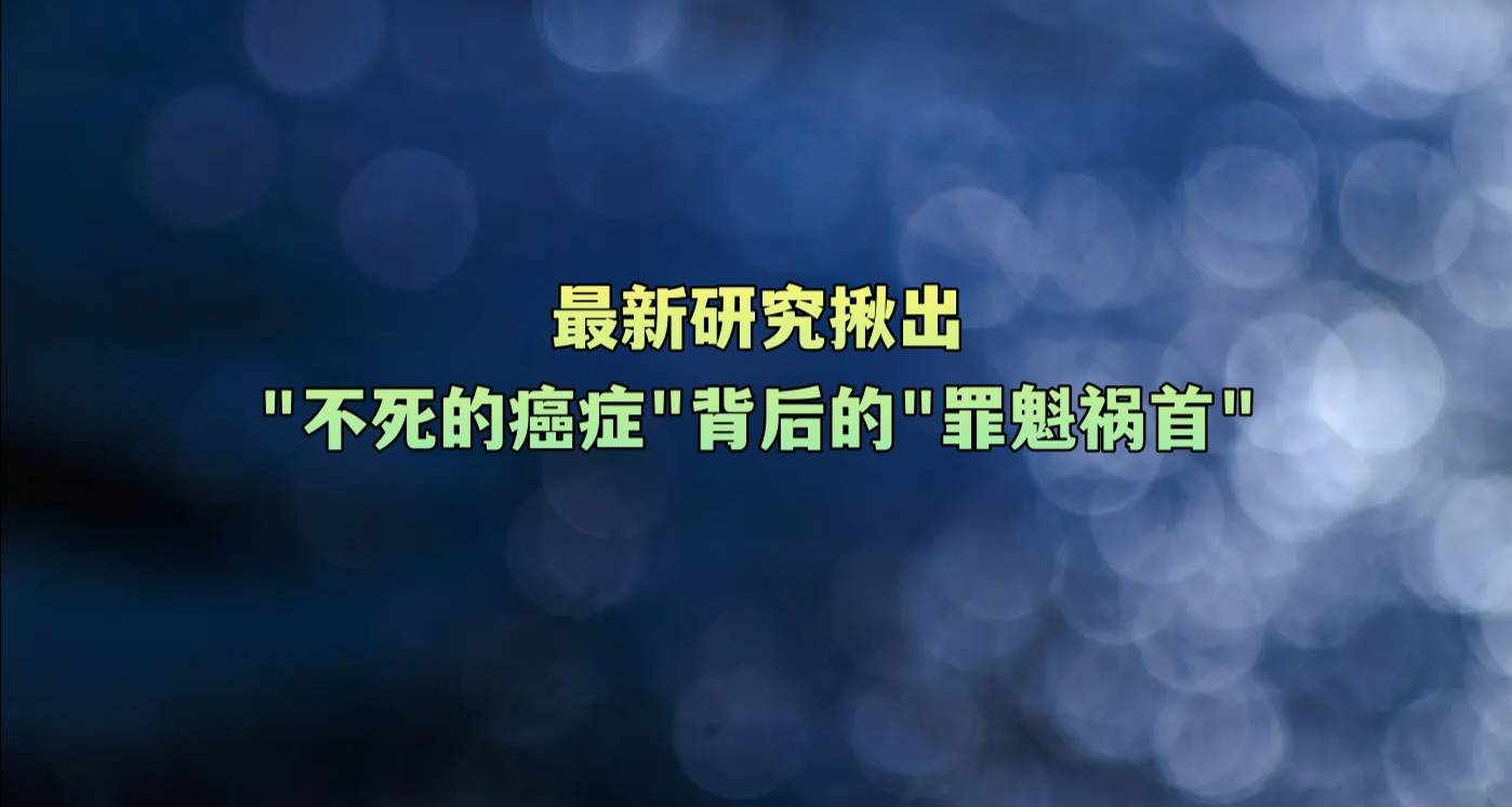 最新研究揪出“不死的癌症”背后的“罪魁祸首”