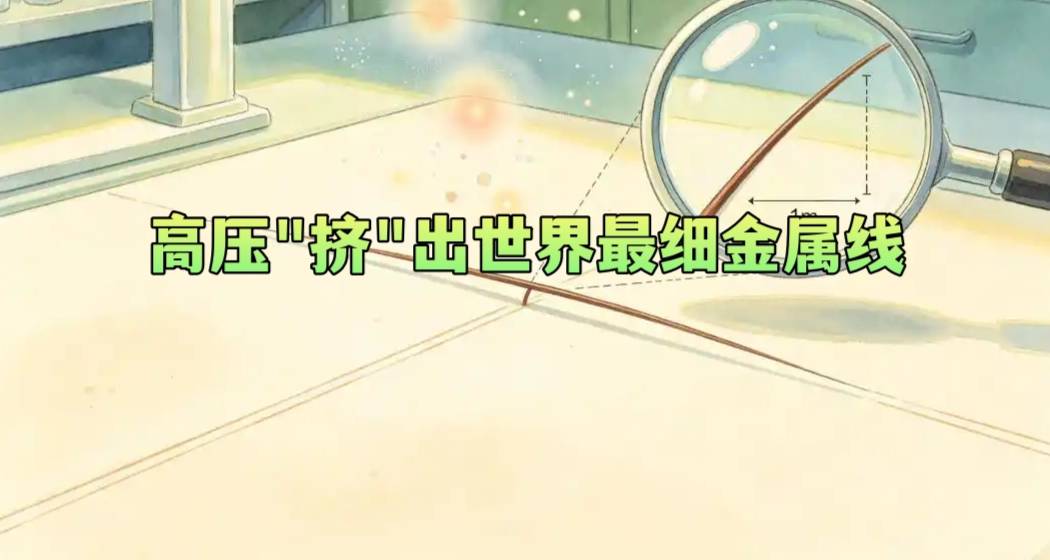 高压“挤”出世界最细金属线